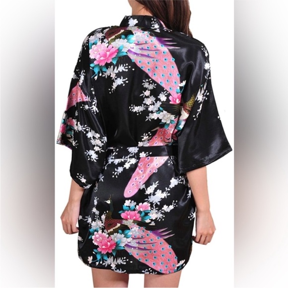 Robe Peacock Floral Blue Small - Picture 3 of 12